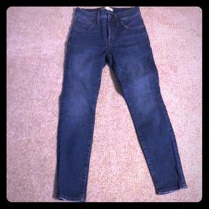 Madewell, 9-inch rise, petite skinny jean